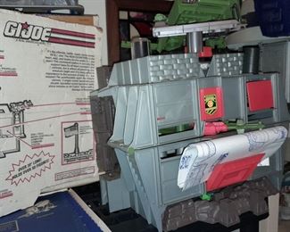 Vintage G.I.Joe Headquaters W/ Box Panel & Instructions