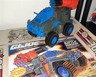 Vintage G.I.Joe Motorized Battle Wagon W/ Original Box