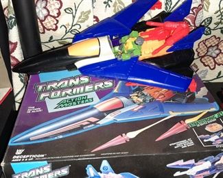 Vintage Transformers Action Masters Stratotronic Jet W/ ORIGINAL BOX