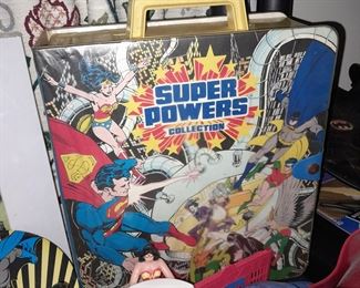 Vintage DC Super Powers Collection Figure Case W/ 7 Figures