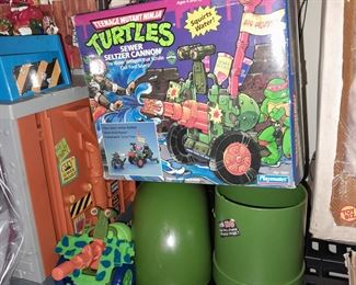 Vintage Teenage Mutant Ninja Turtles (TMNT) Sewer Seltzer Cannon W/ ORIGINAL BOX