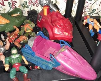 Vintage He-Man Masters Of The Universe Figures, Vehicles, Accessories, & Playsets