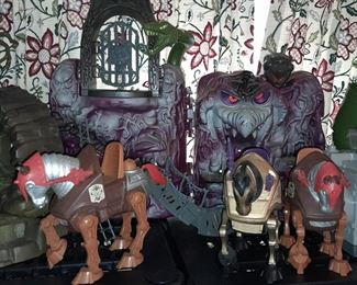 Vintage He-Man Masters Of The Universe Figures, Vehicles, Accessories, & Playsets