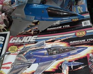 Vintage G.I.Joe Hurrican Vtol Vehicle W/ ORIGINAL BOX