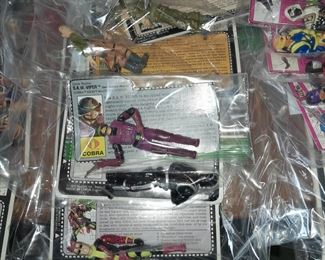 Vintage G.I.Joe Mini Figures W/ Backer Cards