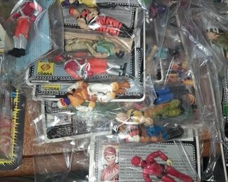 Vintage G.I.Joe Mini Figures W/ Backer Cards