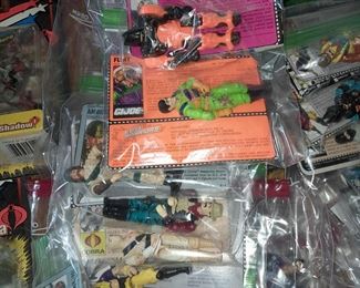 Vintage G.I.Joe Mini Figures W/ Backer Cards