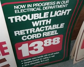 ORIGINAL & UNUSED Sears Department Store Advertising Sign From The Paramus Park Mall (Paramus, NJ) Location