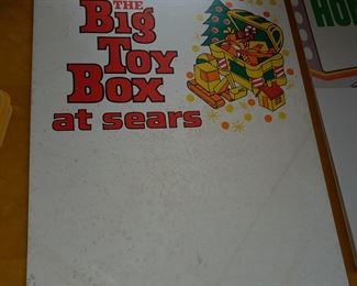 ORIGINAL & UNUSED Sears Department Store Advertising Sign From The Paramus Park Mall (Paramus, NJ) Location