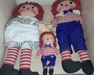 Raggedy Anne & Andy Plush Dolls