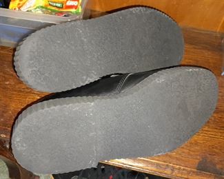 GBX Black & White Leather Creepers Shoes