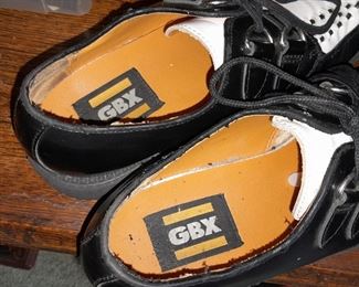 GBX Black & White Leather Creepers Shoes