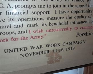 ORIGINAL Military Poster (YMCA United War Work Campaign, November 11-18, 1918)