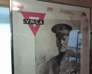 ORIGINAL Military Poster (YMCA United War Work Campaign, November 11-18, 1918)