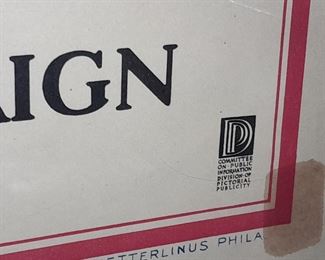 ORIGINAL Military Poster (YMCA For Your Boy United War Work Campaign, November 11-18, 1918)