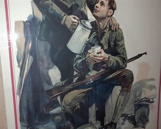 ORIGINAL Military Poster (YMCA For Your Boy United War Work Campaign, November 11-18, 1918)