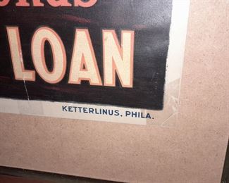 ORIGINAL Military Poster (Over The Top For You, Buy U.S. Gov't Bonds, Third Liberty Loan)