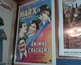 ORIGINAL The Marx Brothers "Animal Crackers" Movie Poster