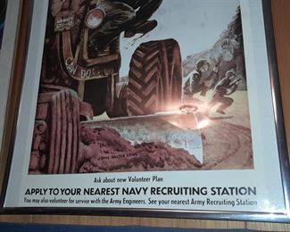 ORIGINAL Military Poster (Join The Seabees)