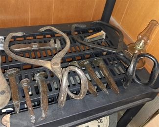 Antique Cast Iron Ice Tongs