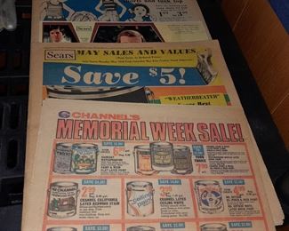 Vintage Sears Department Store Sales Flyers/Circulars