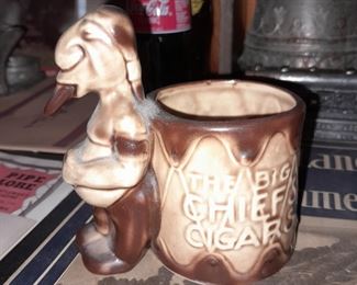 Vintage The Big Chief's Cigars Advertising Mug