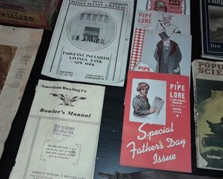 Assorted Antique Books & Paper Ephemera