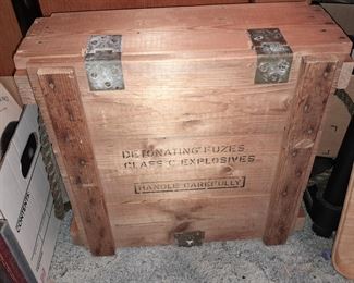 Antique Explosives Wooden Crate