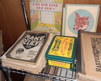 Assorted Antique Books & Paper Ephemera