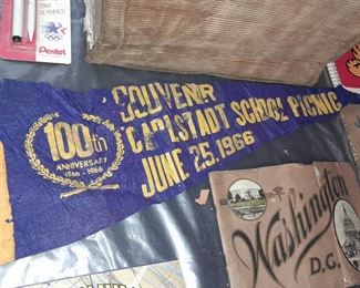Vintage Carlstadt School Picnic Souvenir Pennant
