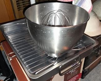 Stainless Steel Mixer Bowl & Pans
