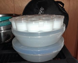 Plastic Salad Bowls & Egg Tray Holder