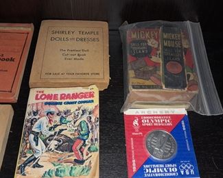 Assorted Antique Mini Books (The Lone Ranger, Mickey Mouse, Etc.)