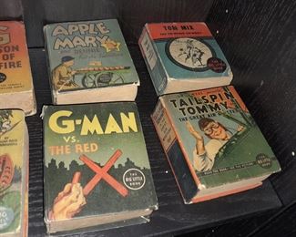 Assorted Antique Mini Books (Apple Mary, G-Man, Tailspin Tommy, Etc.)