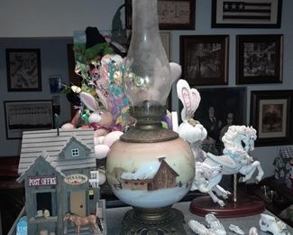 Birdhouse & Oil Lamp