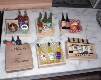 Mini Wine Bottle Fridge Magnets