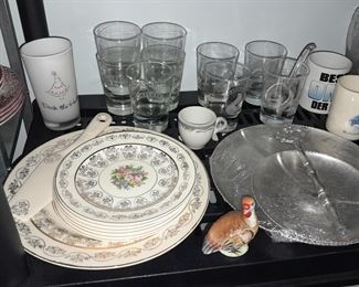 Assorted China, Glassware, Kitchenware, Etc.