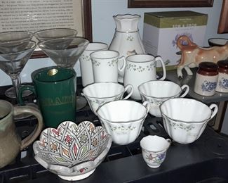Assorted China, Glassware, Kitchenware, Etc.