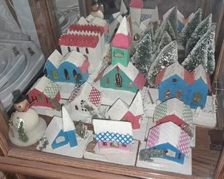 Vintage Japan Christmas Village With Original Box!