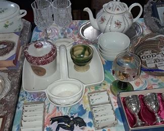 Assorted China, Glassware, Kitchenware, Etc.