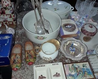 Assorted China, Glassware, Kitchenware, Etc.