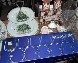 Assorted China, Glassware, Kitchenware, Etc.