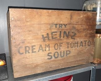Heinz Cream Of Tomato Soup Wooden Crate