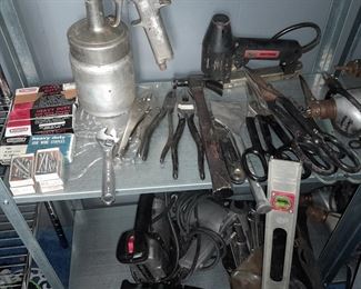 Assorted Handheld Tools, Supplies, & Work Equipment