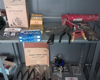Assorted Handheld Tools, Supplies, & Work Equipment