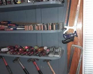 Assorted Handheld Tools, Supplies, & Work Equipment\