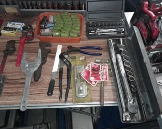Assorted Handheld Tools, Supplies, & Work Equipment