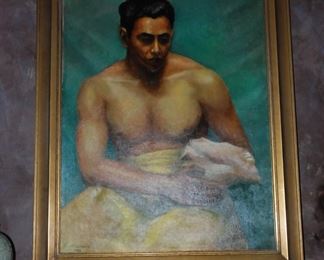 Portrait, Man with Conch Shell, bought in Buenos Aires