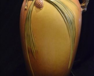 Roseville Pinecone Handle Vase