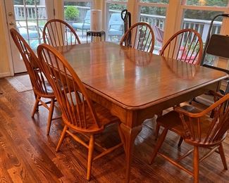 Farm Table with 6- chairs
